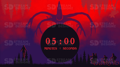 5 minute countdown timer strange preview video stream designz