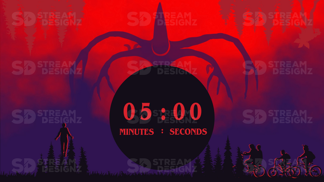 5 minute countdown timer strange preview video stream designz