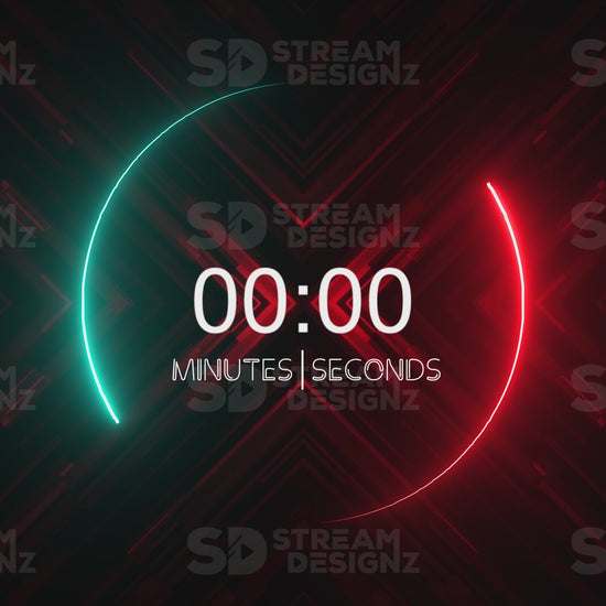 5 minute count up timer radiate preview video stream designz