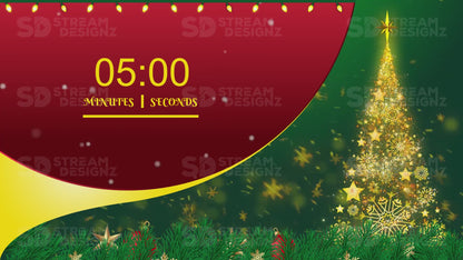 5 minute countdown timer merry christmas preview video stream designz