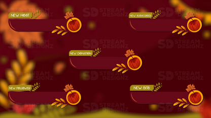 Animated stream alerts fall harvest preview image stream designz