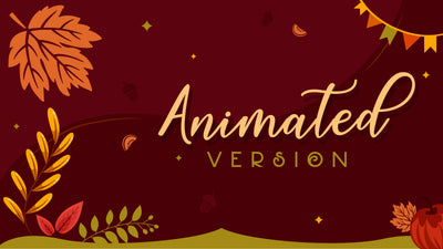 animated stream overlay package promo video fall harvest stream designz