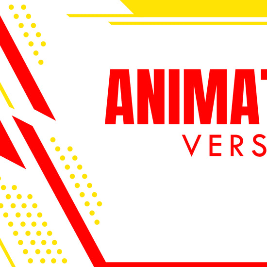 Animated stream overlays sleek yellow and red preview video stream designz