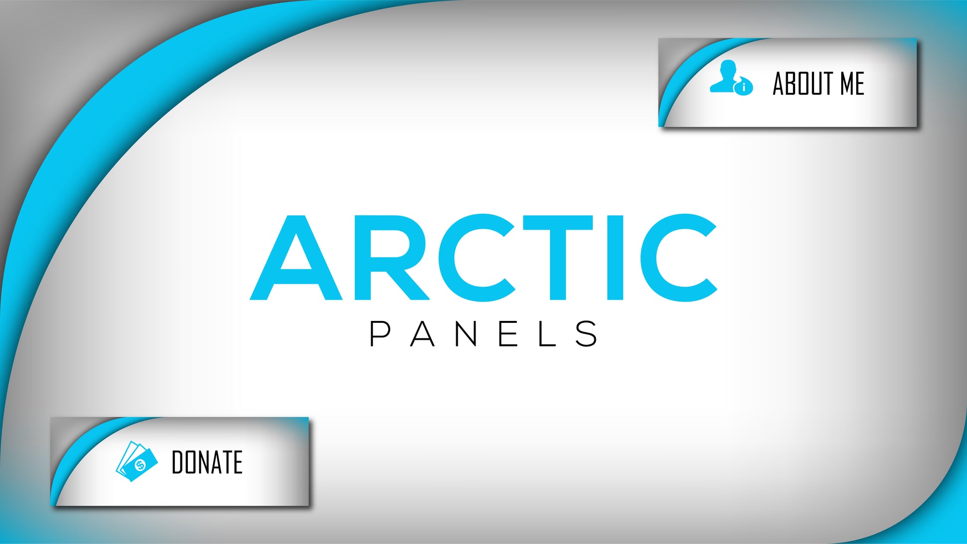 Panels thumbnail arctic blue & white stream designz