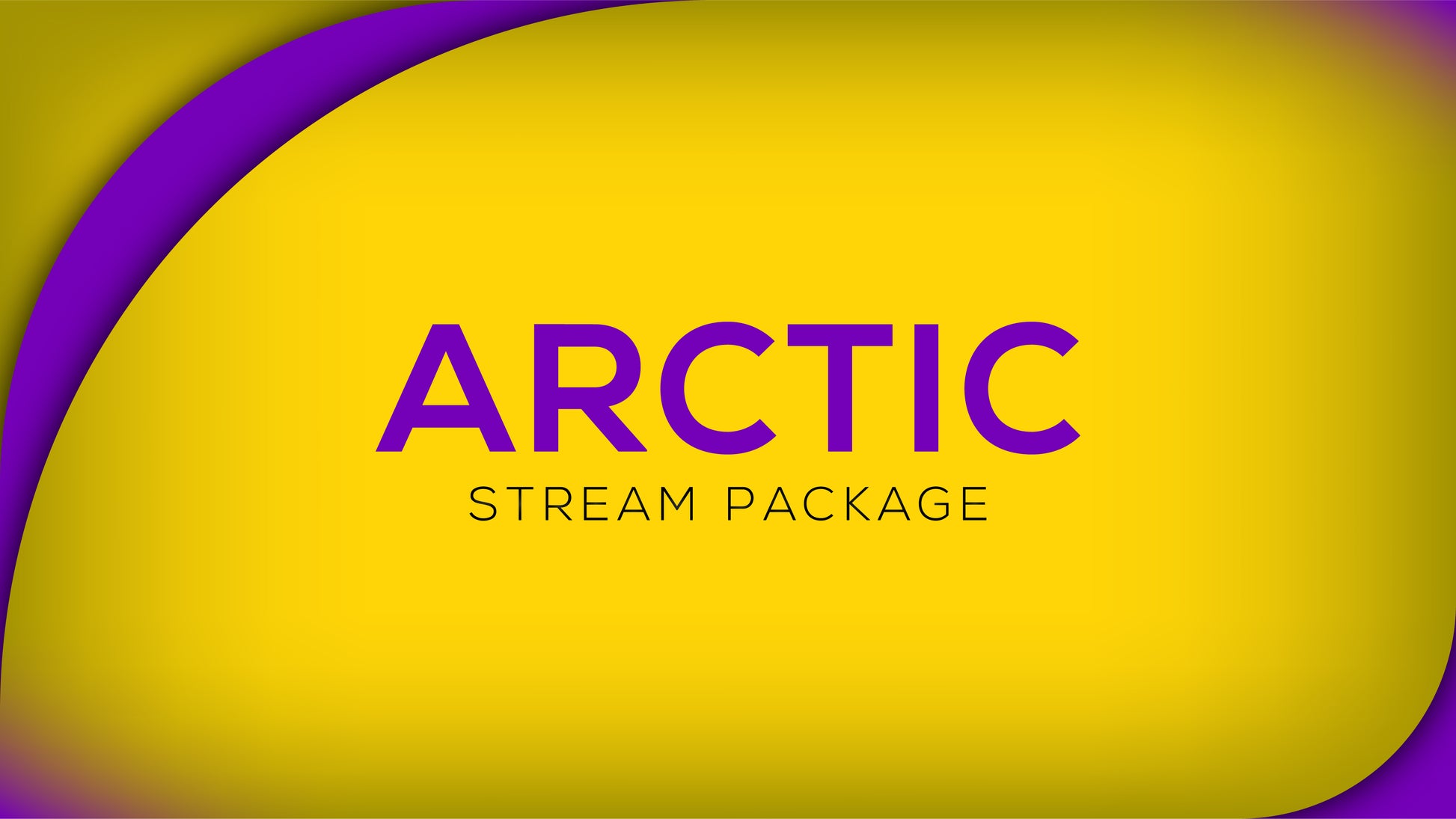 Stream Overlay Package Arctic Purple and Gold Stream Designz