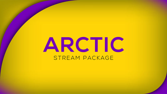 Stream Overlay Package Arctic Purple and Gold Stream Designz