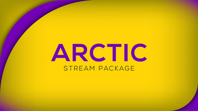 Stream Overlay Package Arctic Purple and Gold Stream Designz