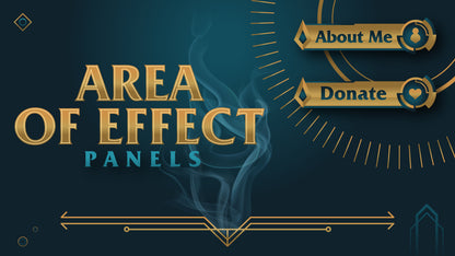 Twitch panels area of effect thumbnail stream designz