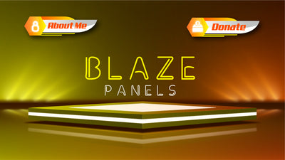 Twitch panels blaze thumbnail stream designz