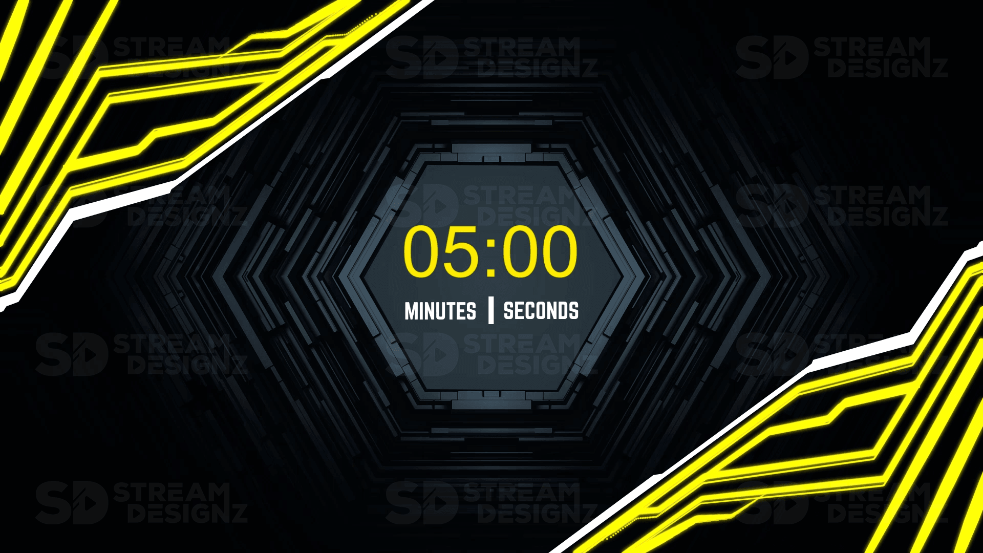 Stream Countdown Timer Overlay - Bolt | Stream Designz