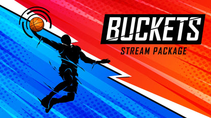 Static Stream overlay package buckets thumbnail stream designz