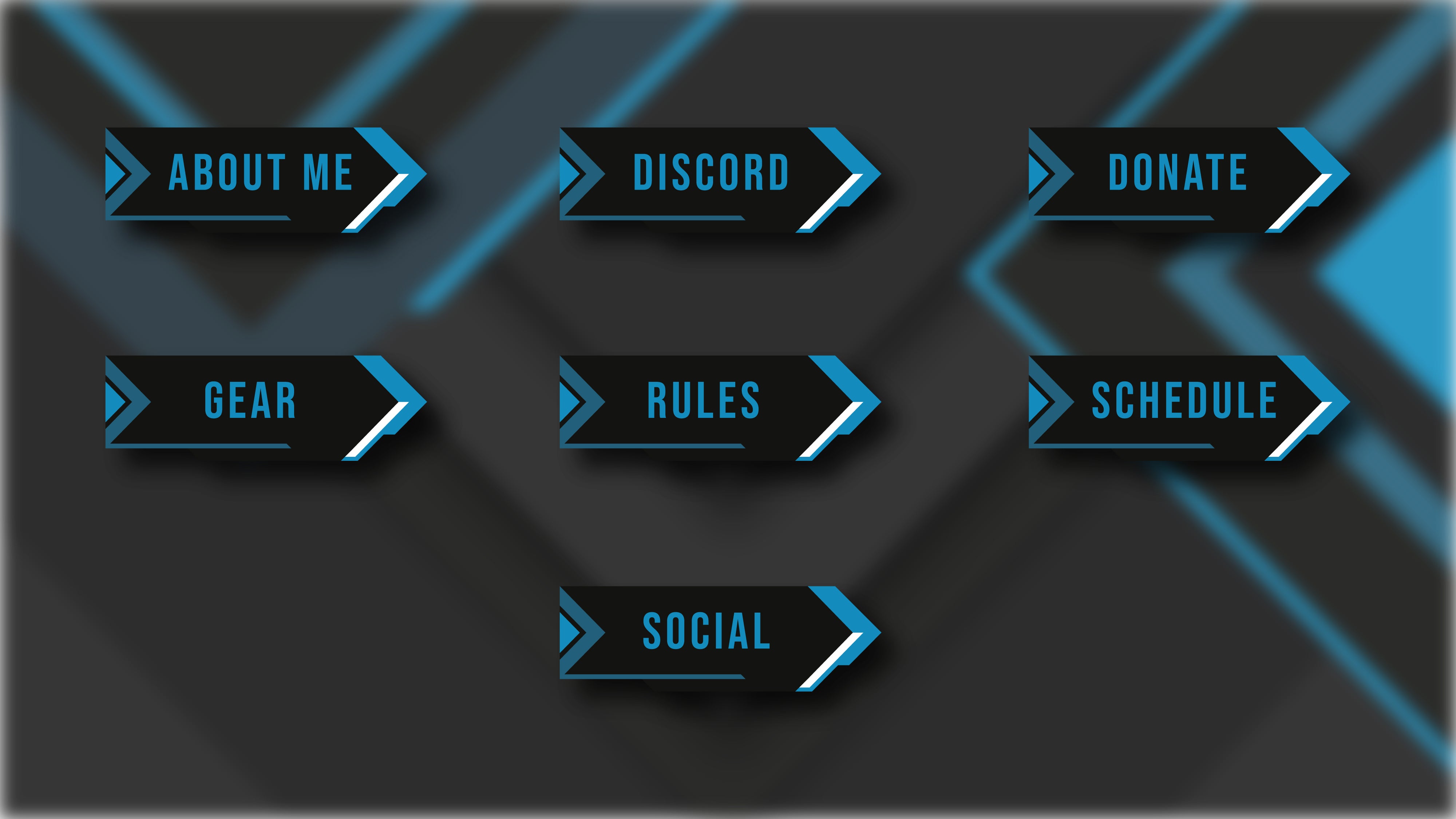 Twitch Panels - Electric | Stream Designz