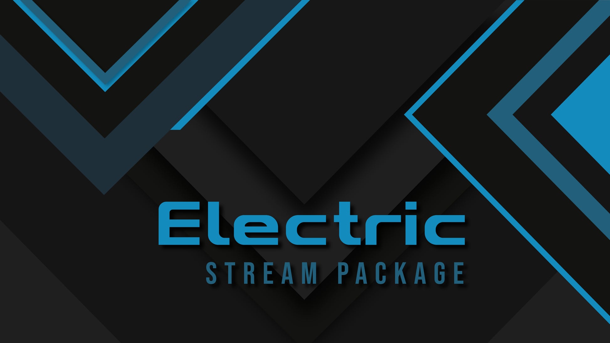 Animated stream overlay package electric thumbnail stream designz