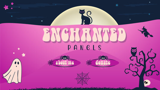 Twitch Panels thumbnail enchanted stream designz