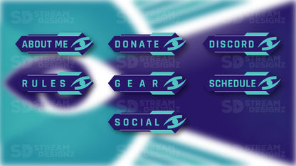 Twitch panels eye game panels preview stream designz