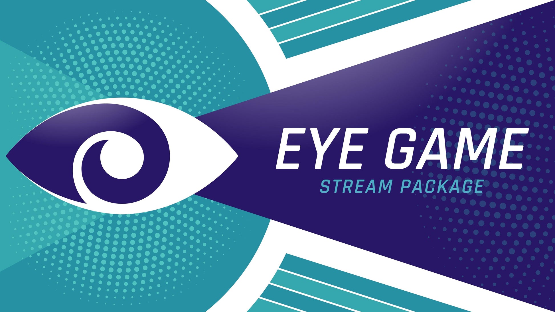 Stream overlay package eye game thumbnail stream designz