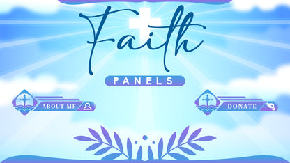 Twitch panels faith thumbnail stream designz