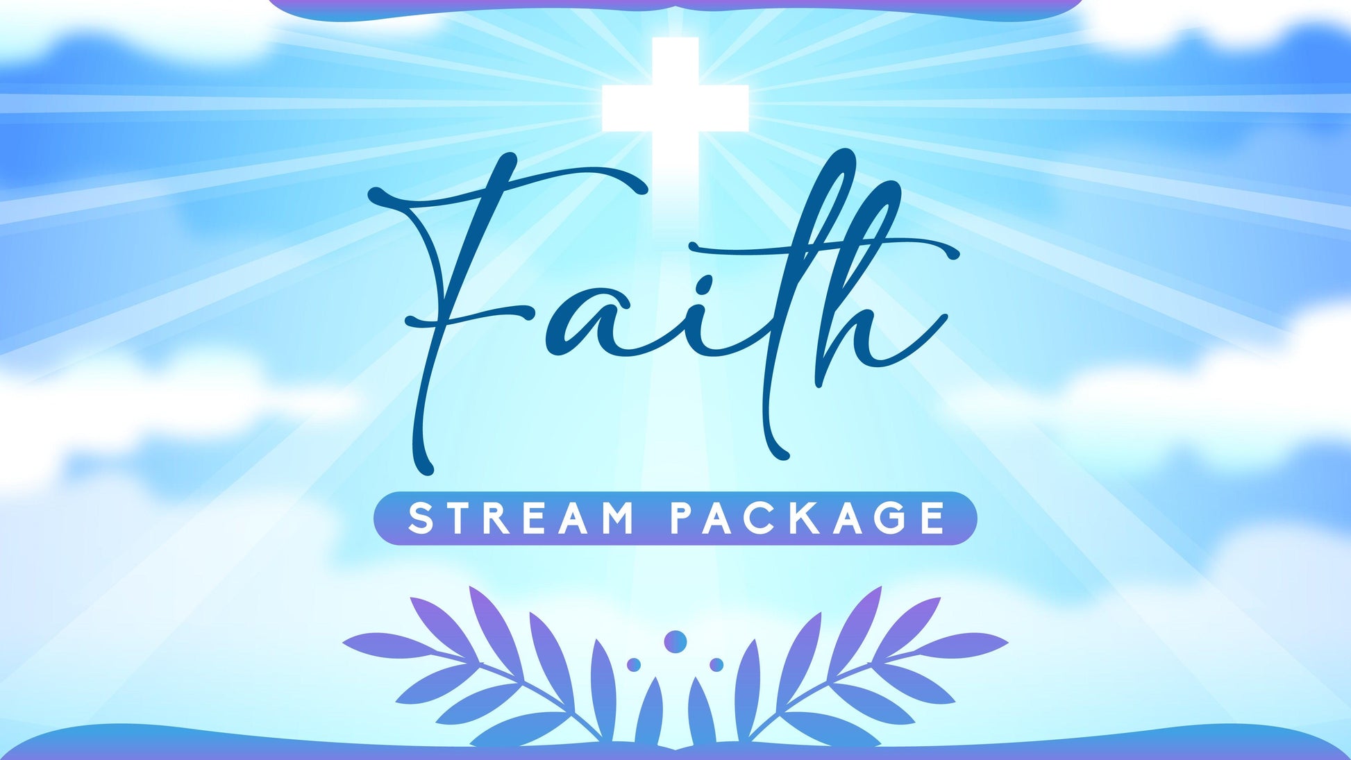 stream overlay package thumbnail faith stream designz