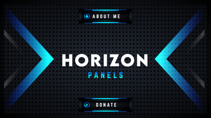 Twitch panels horizon thumbnail stream designz
