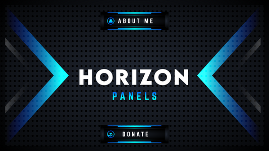 Twitch panels horizon thumbnail stream designz