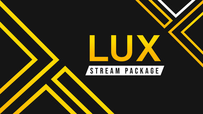Animated stream overlay package lux thumbnail stream designz