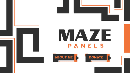 Twitch panels maze thumbnail stream designz