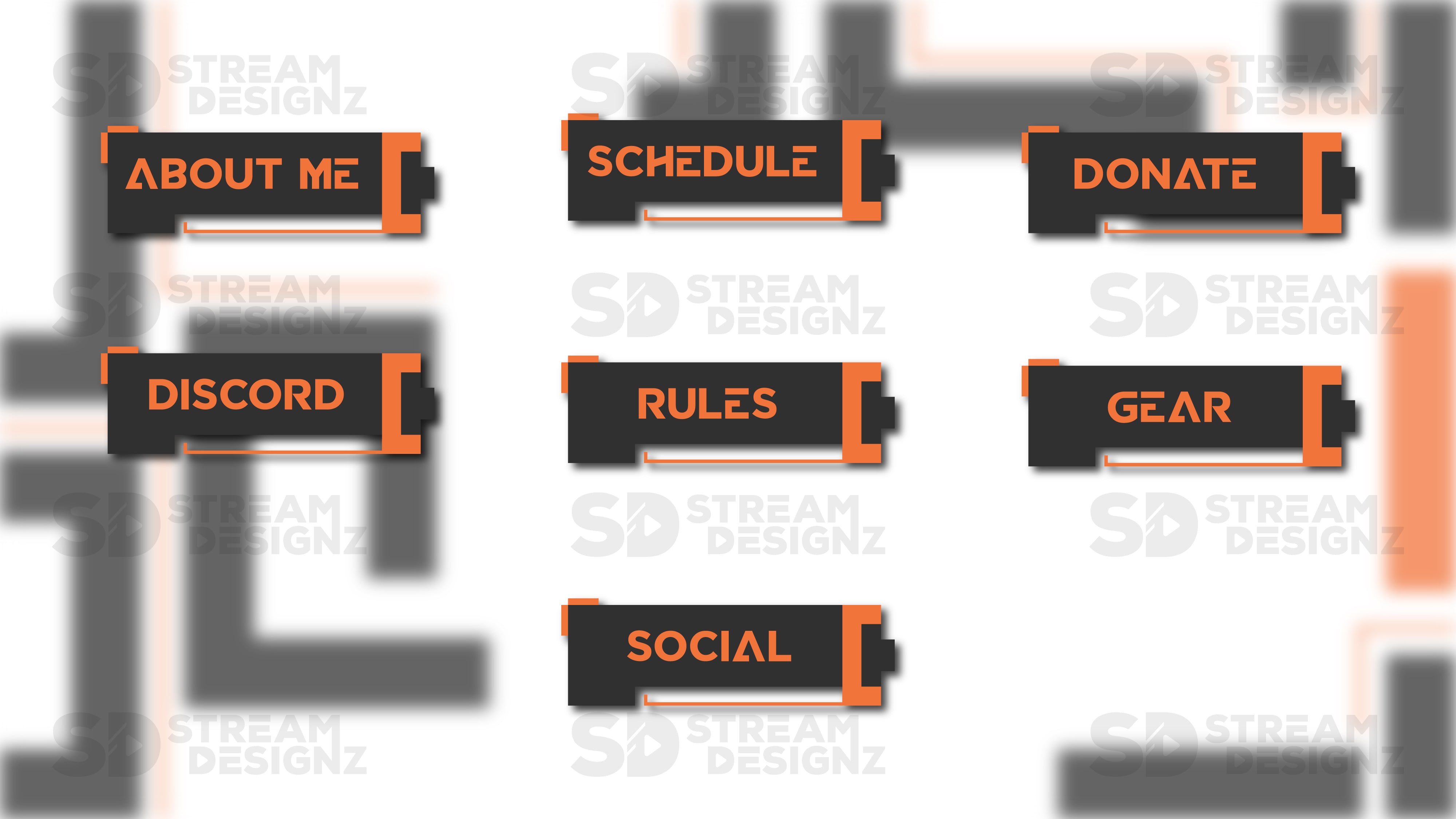 Twitch panels maze preview thumbnail stream designz