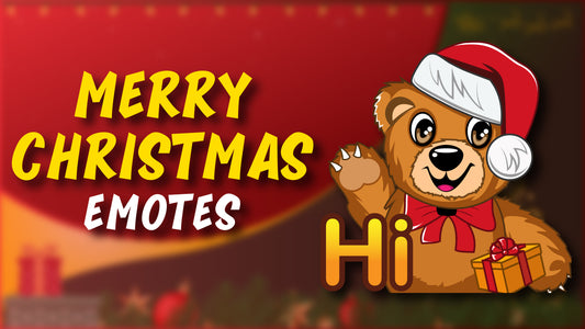 8 Pack Emotes Merry Christmas Thumbnail Stream Designz