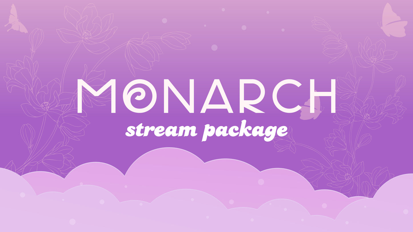 animated stream overlay package monarch thumbnail stream designz