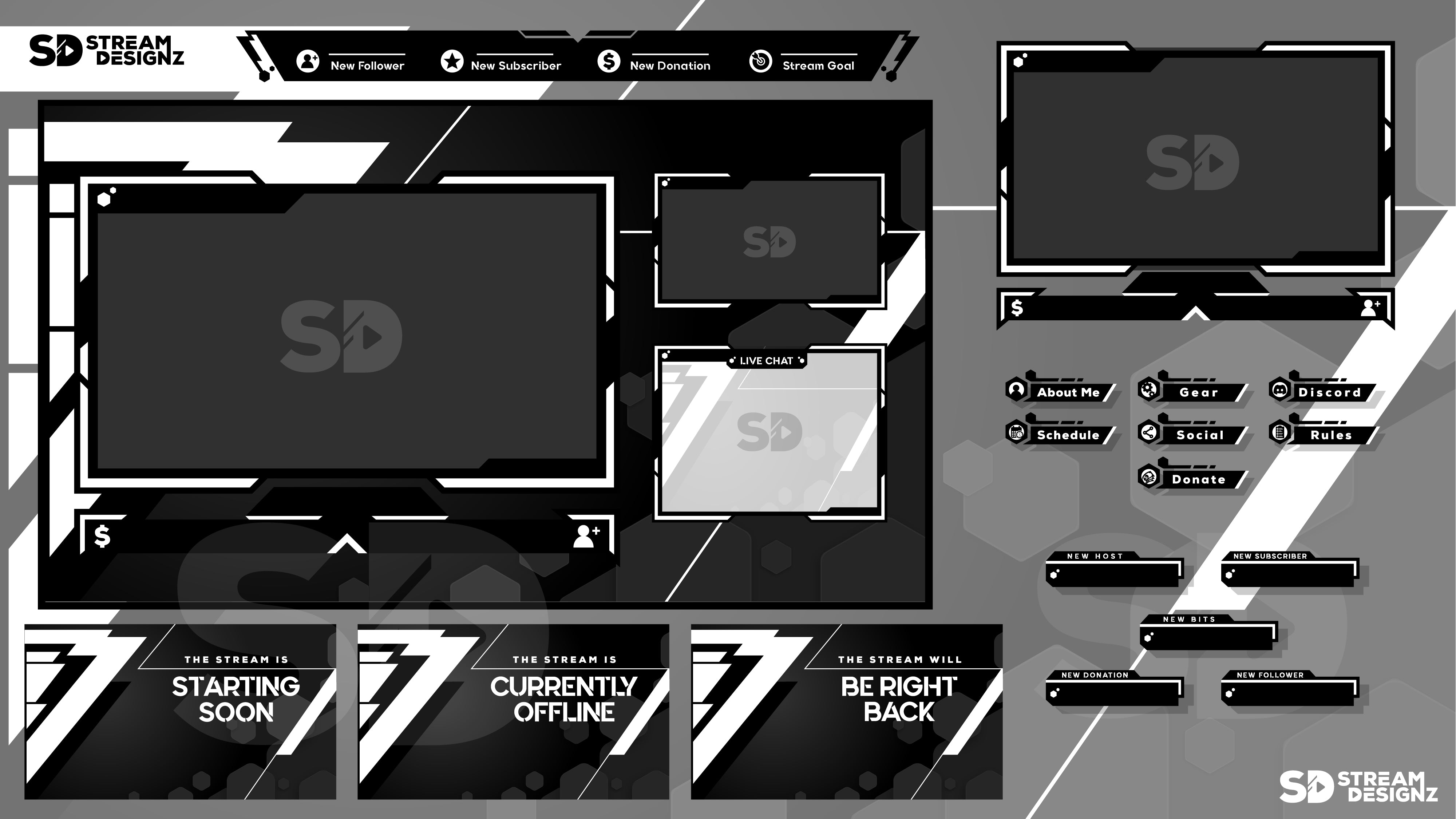 Animated Stream Overlay Packages – Stream Designz