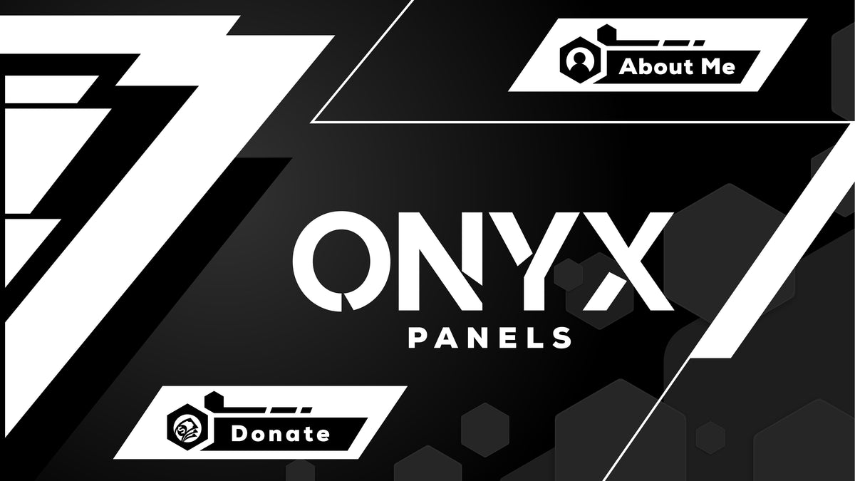 Twitch Panels - Onyx | Stream Designz