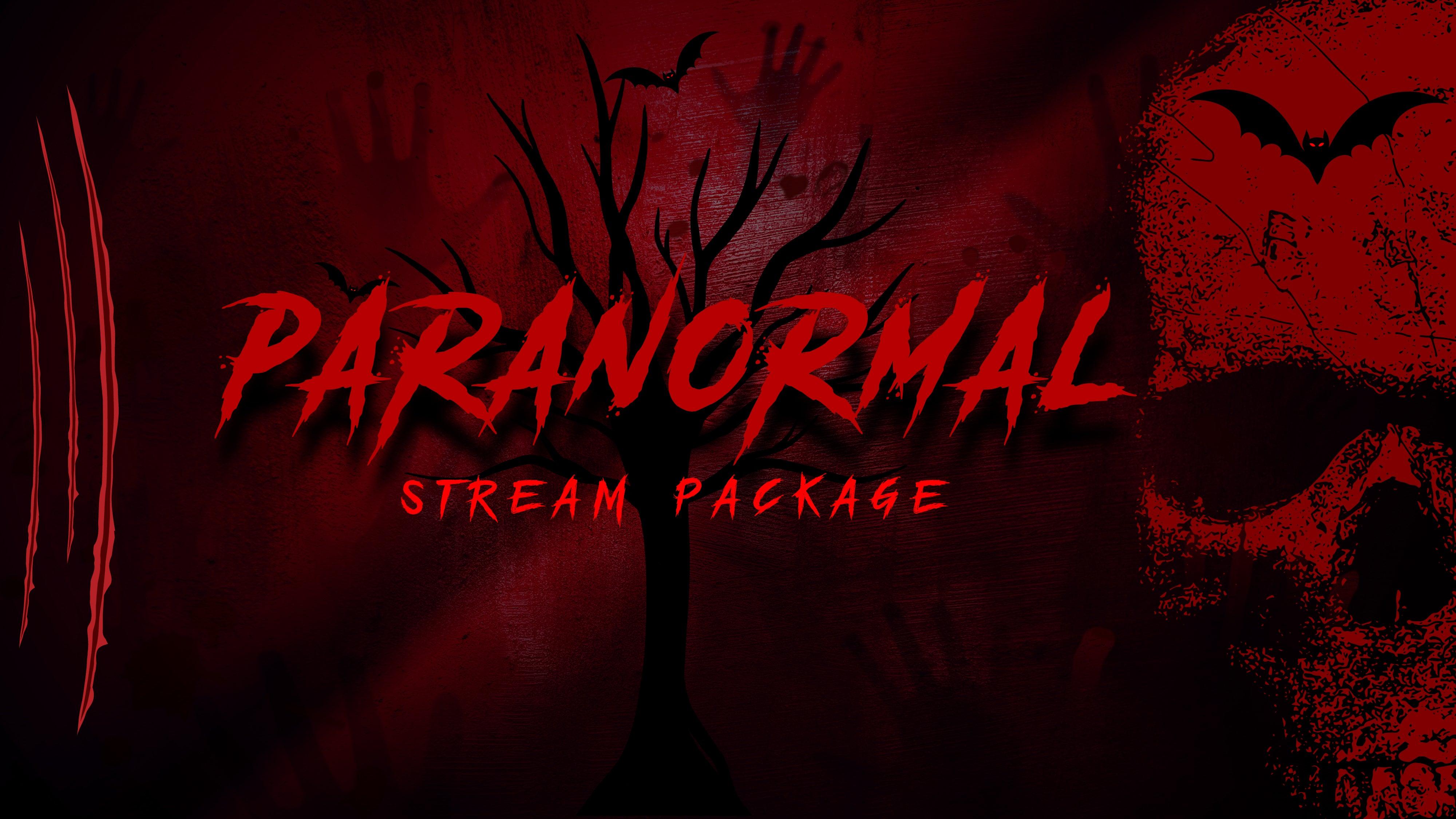 static stream overlay package paranormal thumbnail stream designz