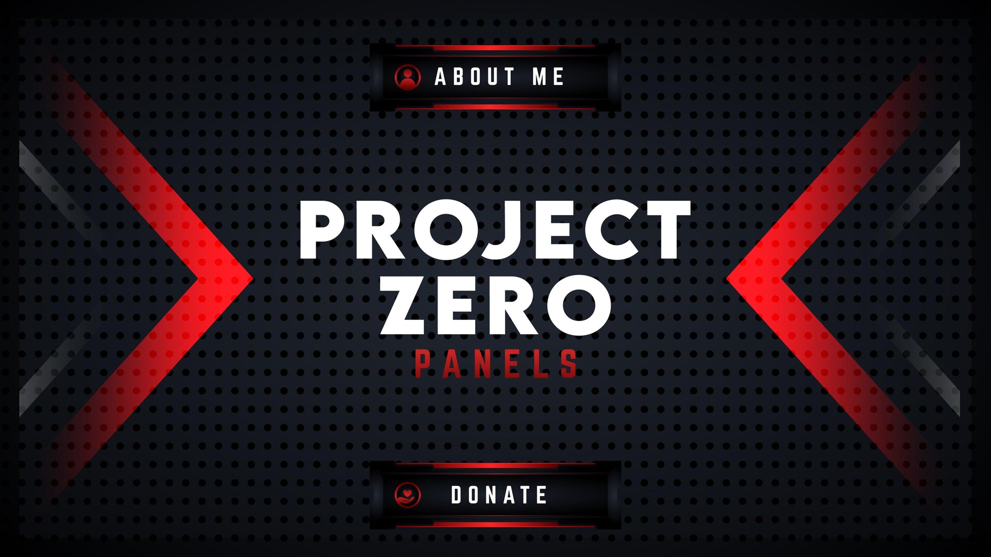 Twitch Panels project zero thumbnail stream designz