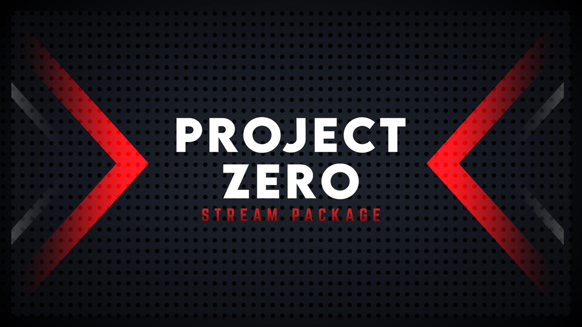 Animated Stream Overlay Package - Project Zero | Stream Designz
