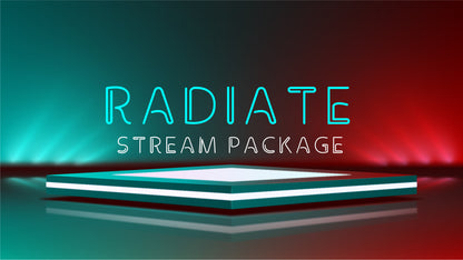 Static stream overlay package radiate thumbnail stream designz