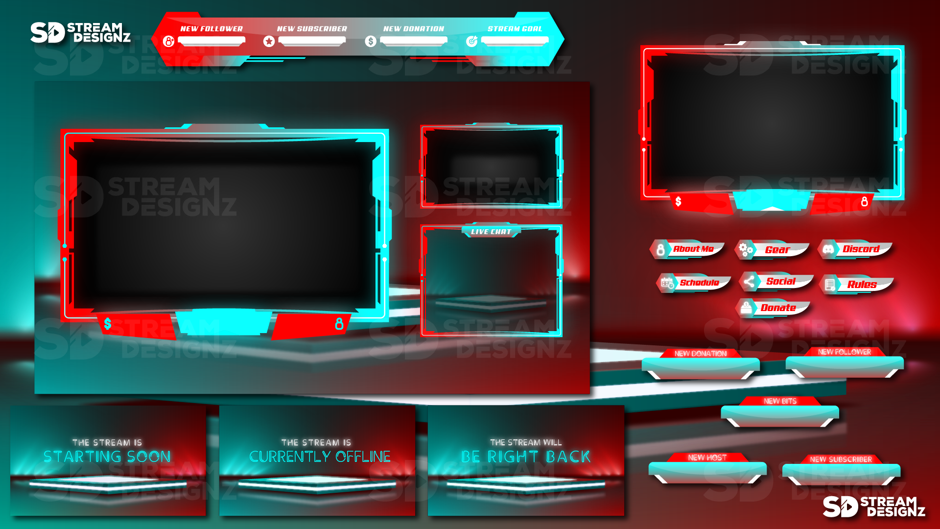 Animated Stream Overlay Package -