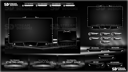 Static stream overlay package shadow feature image stream designz