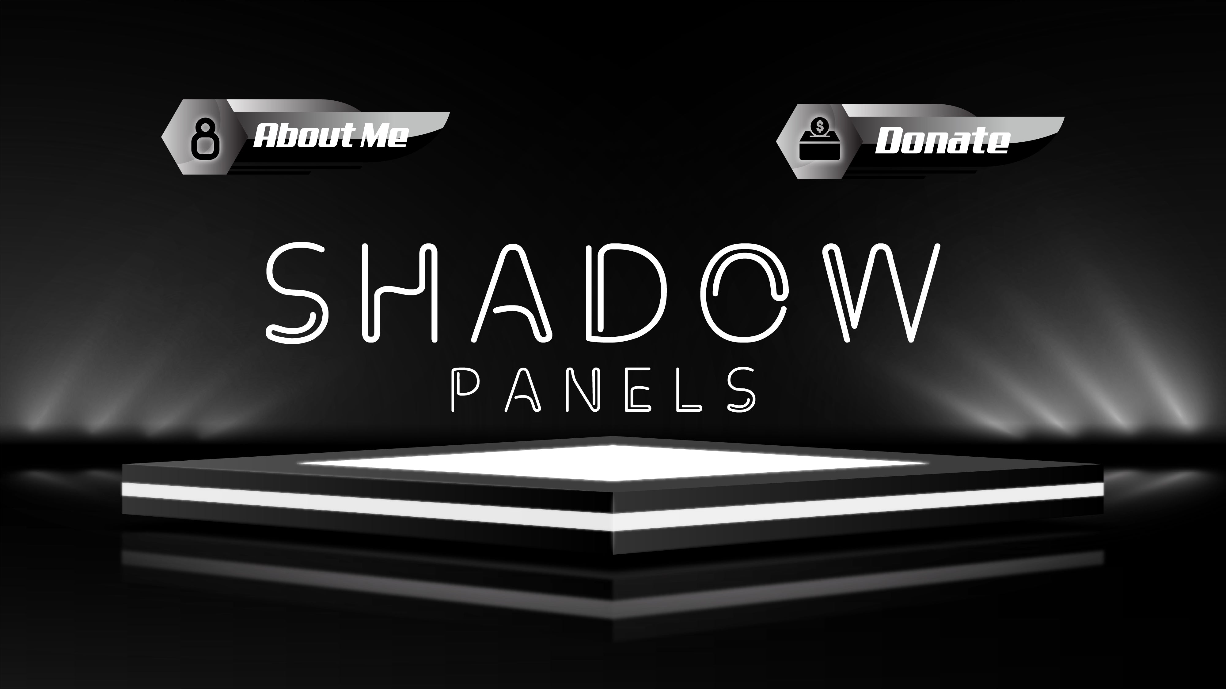 Twitch Panels - Shadow | Stream Designz