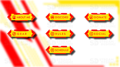 twitch panels sleek yellow and red preview image stream designz