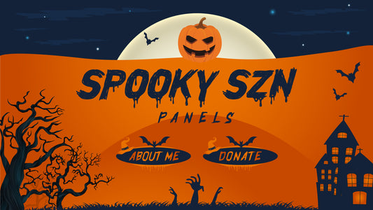 twitch panels thumbnail spooky szn stream designz