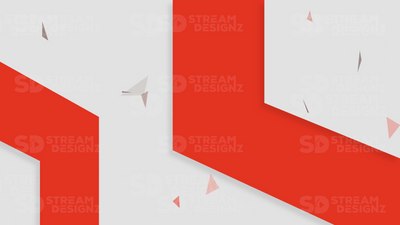 Stinger transition arctic red and white thumbnail stream designz