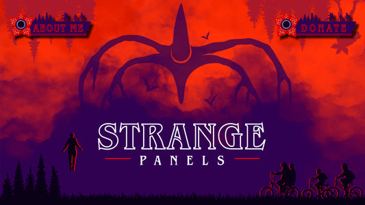 Twitch panels strange thumbnail stream designz