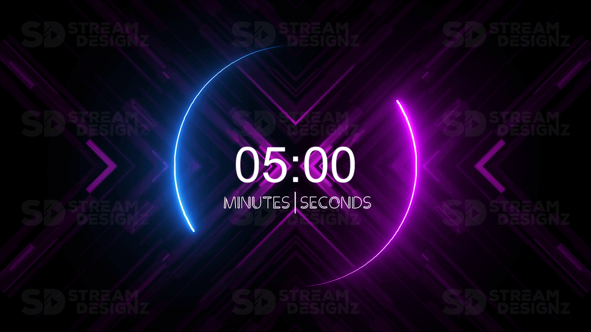 Stream Countdown Timer Overlay - Illuminate | Stream Designz